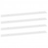 Prateleiras de parede 4 pcs 115x9x3 cm branco 2