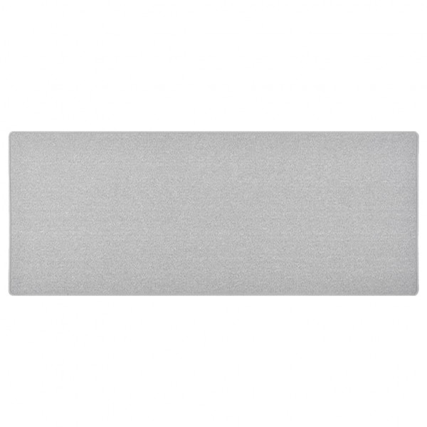 Alfombra de pasillo gris claro 80x200 cm D