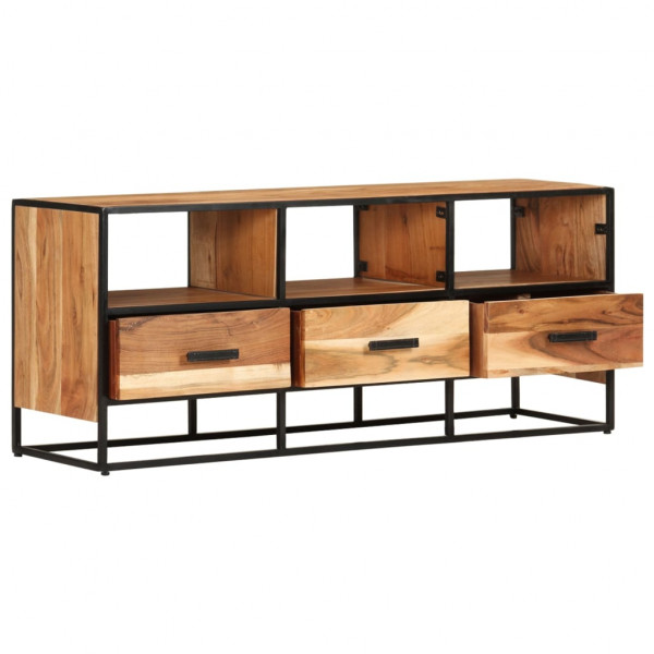 Mueble para la TV madera maciza de acacia 110x30x45 cm M 3