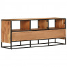 Mueble para la TV madera maciza de acacia 110x30x45 cm 4