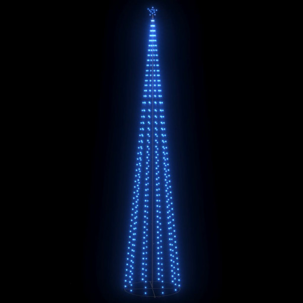 Árvore de Natal em cone c/ 752 luzes LED 160x500 cm azul M 2