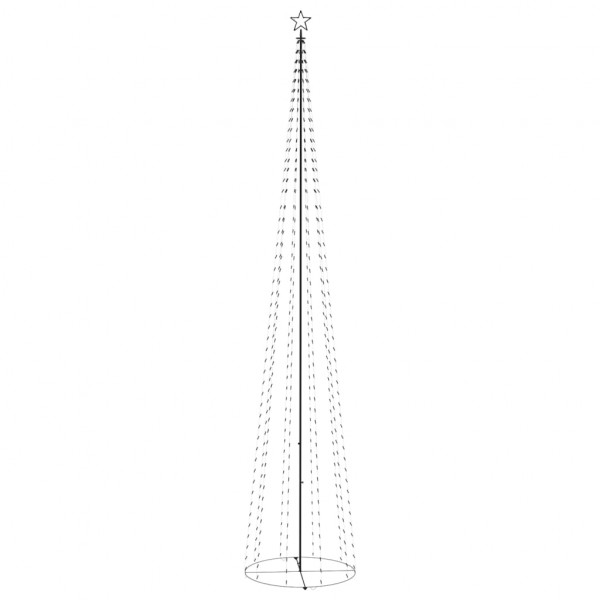 Árbol de Navidad cono 752 LEDs azul 160x500 cm M 5