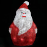 Figura Pai Natal acrílico c/ luzes LED interior e exterior 28cm 3
