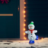Figura de muñeco de nieve de acrílico navideño LED 30 cm 1