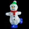 Figura de muñeco de nieve de acrílico navideño LED 30 cm 2