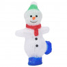 Boneco de neve acrílico c/ luzes LED interior e exterior 30 cm 4