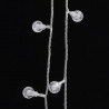 Guarnição de luzes globos 8 funções 40m 400 LED branco quente 5