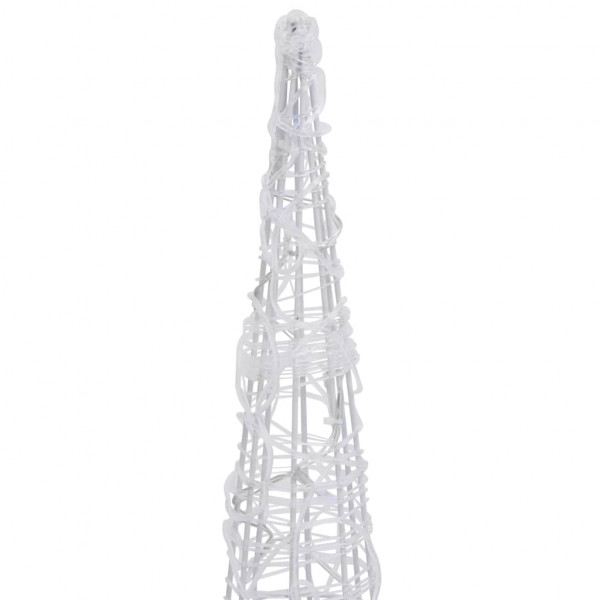 Pirámide decorativa cono acrílico luces LED de colores 120 cm M 5