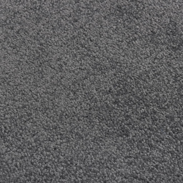 Felpudo de rayas gris antracita 60x80 cm M 5