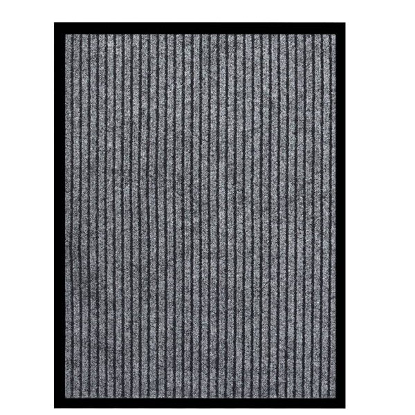 Felpudo de rayas gris 60x80 cm D