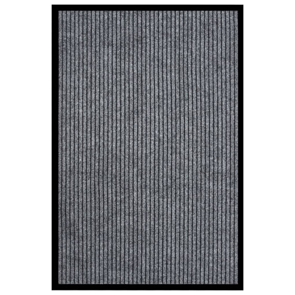 Felpudo de rayas gris 80x120 cm D