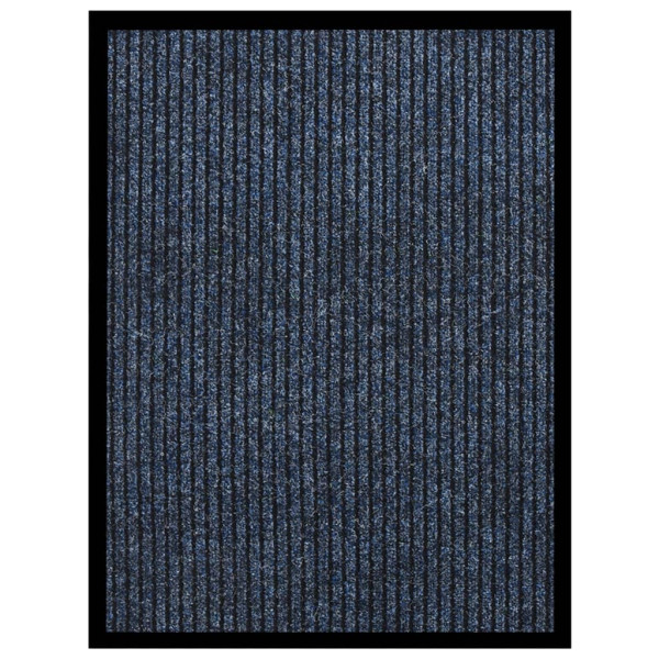 Felpudo de rayas azul 60x80 cm D