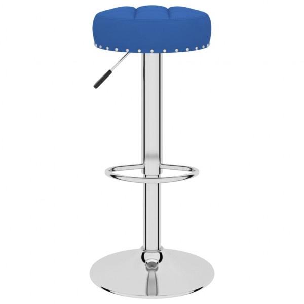 Bancos de bar 2 pcs tecido azul M 3