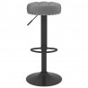 Bancos de bar 2 pcs veludo cinzento-escuro 3