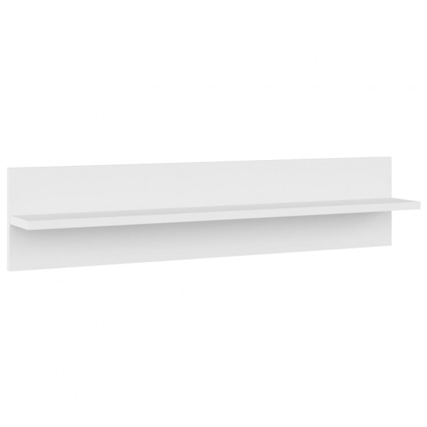 Estante de pared 4 uds madera contrachapada blanco 80x11.5x18cm M 5