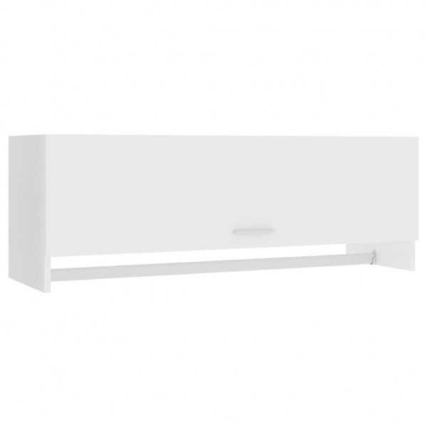 Armario de madera contrachapada blanco 100x32.5x35 cm M 2