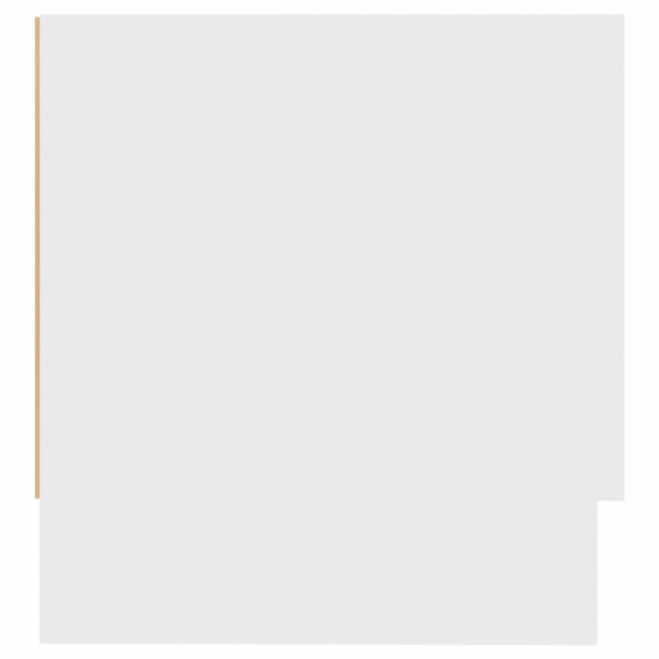 Armario de madera contrachapada blanco 100x32.5x35 cm M 5