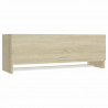 Armario de madera contrachapada roble Sonoma 100x32.5x35 cm 2