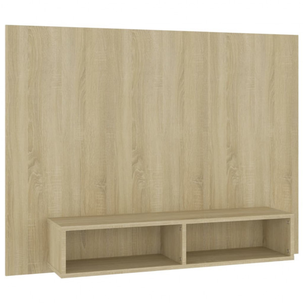 Mueble TV pared madera contrachapada roble Sonoma 120x23.5x90cm M 2