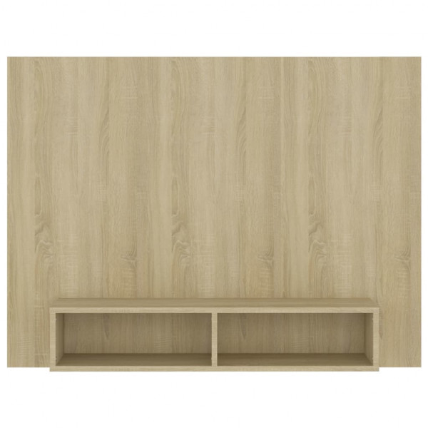 Mueble TV pared madera contrachapada roble Sonoma 120x23.5x90cm M 4