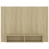 Mueble TV pared madera contrachapada roble Sonoma 120x23.5x90cm 4