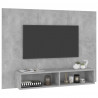Mueble de TV de pared contrachapado gris hormigón 120x23.5x90cm 3
