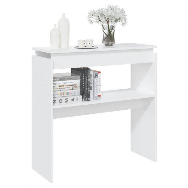 Mesa consola 80x30x80 cm derivados de madeira branco M 3