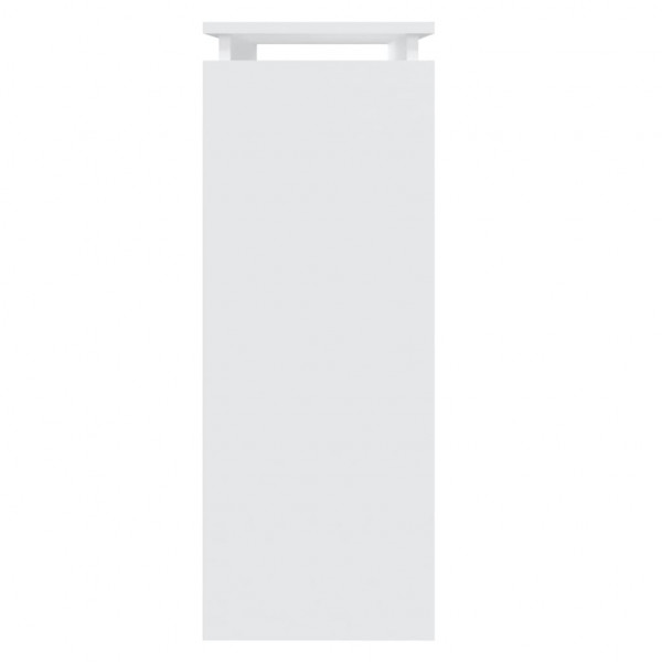 Mesa consola de aglomerado blanco 80x30x80 cm M 5