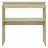Mesa consola 80x30x80 cm derivados de madeira carvalho sonoma 4