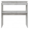 Mesa consola 80x30x80 cm derivados de madeira cinzento cimento 4