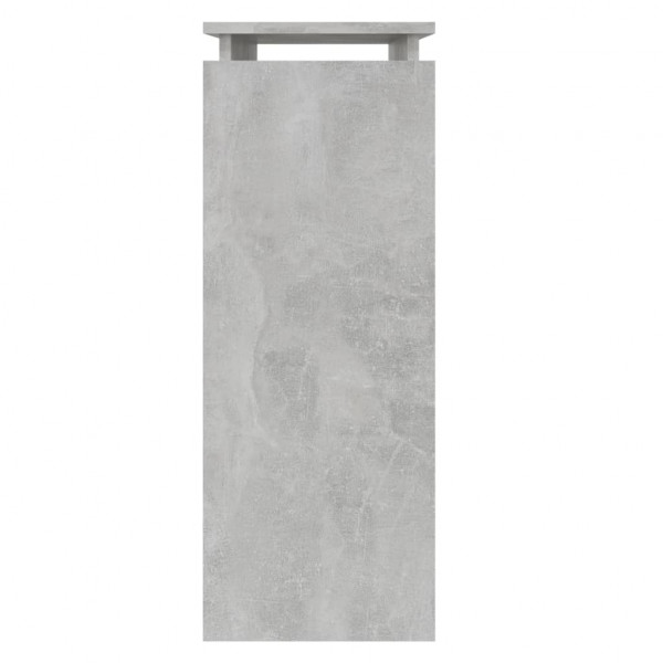Mesa consola de aglomerado gris hormigón 80x30x80 cm M 5