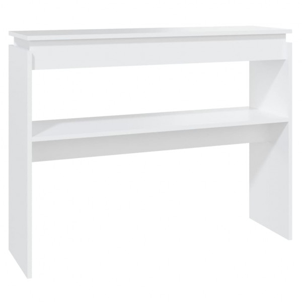 Mesa consola 102x30x80 cm derivados de madeira branco M 2