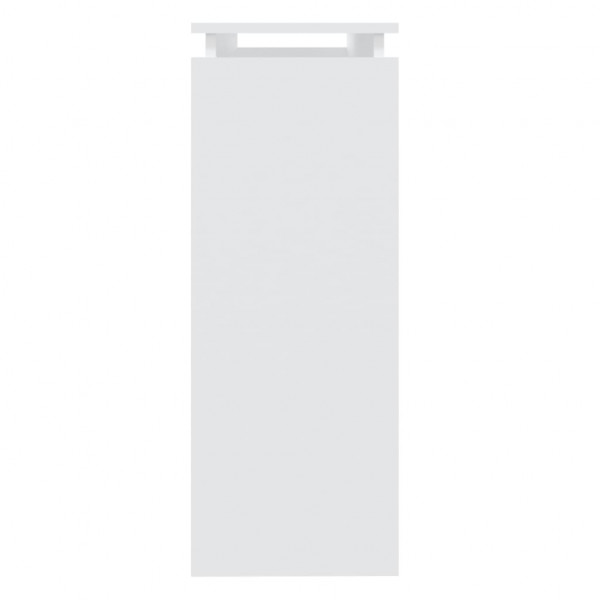 Mesa consola de aglomerado blanco 102x30x80 cm M 5