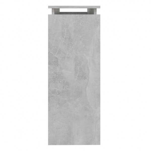Mesa consola madera contrachapada gris hormigón 102x30x80 cm M 5