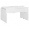 Mesa de centro madera contrachapada blanco 68x50x38 cm 2