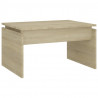 Mesa de centro madera contrachapada roble Sonoma 68x50x38 cm 2