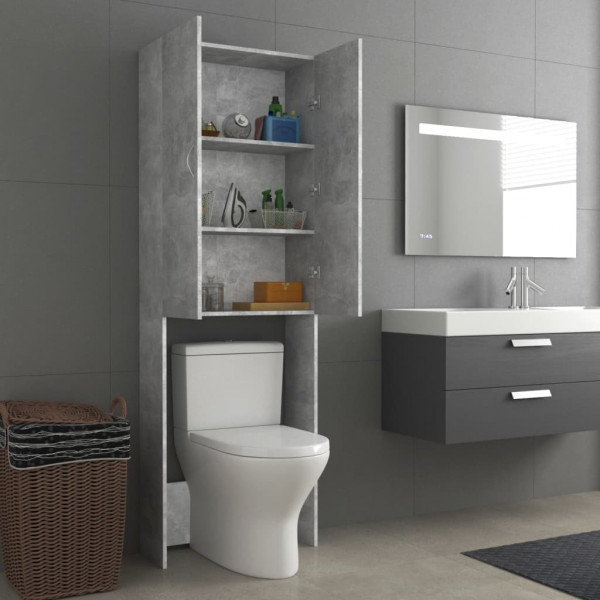 Armário máquina de lavar roupa 64x25.5x190 cm cinzento-cimento M 5