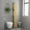 Armario de baño madera contrachapada roble Sonoma 25x26.5x170cm 3