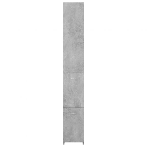 Armario baño madera contrachapada gris hormigón 25x26.5x170 cm M 4