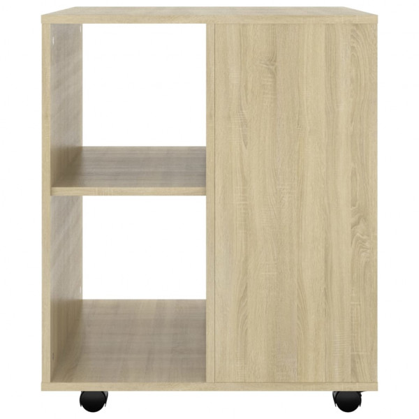 Armario con ruedas madera contrachapada roble Sonoma 60x53x72cm M 5