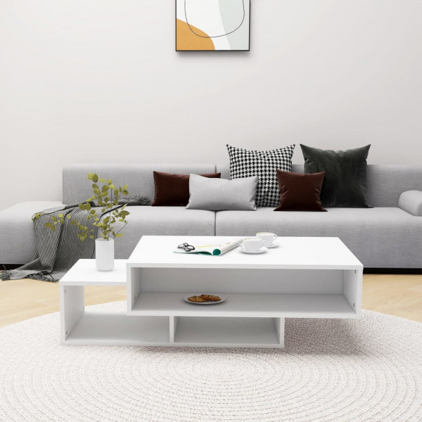 Mesa de centro 105x55x32 cm derivados de madeira branco M 3