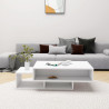 Mesa de centro 105x55x32 cm derivados de madeira branco 3