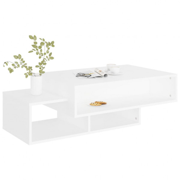 Mesa de centro 105x55x32 cm derivados de madeira branco M 4