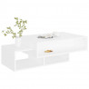 Mesa de centro madera contrachapada blanco 105x55x32 cm 4