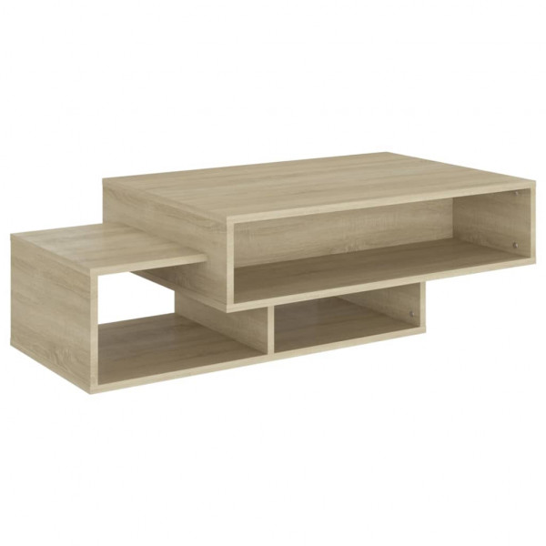Mesa de centro madera contrachapada roble Sonoma 105x55x32 cm M 2
