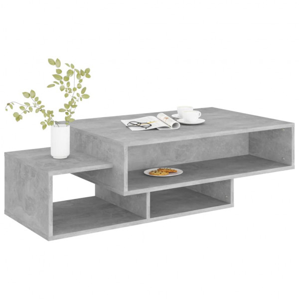 Mesa de centro 105x55x32 cm derivados madeira cinzento cimento M 4