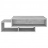 Mesa de centro de aglomerado gris 105x55x32 cm 5