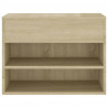 Banco zapatero madera contrachapada roble Sonoma 60x30x45 cm 5