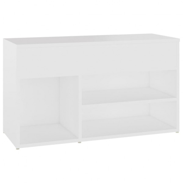 Banco sapateira 80x30x45 cm derivados de madeira branco M 3