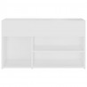 Banco sapateira 80x30x45 cm derivados de madeira branco 5